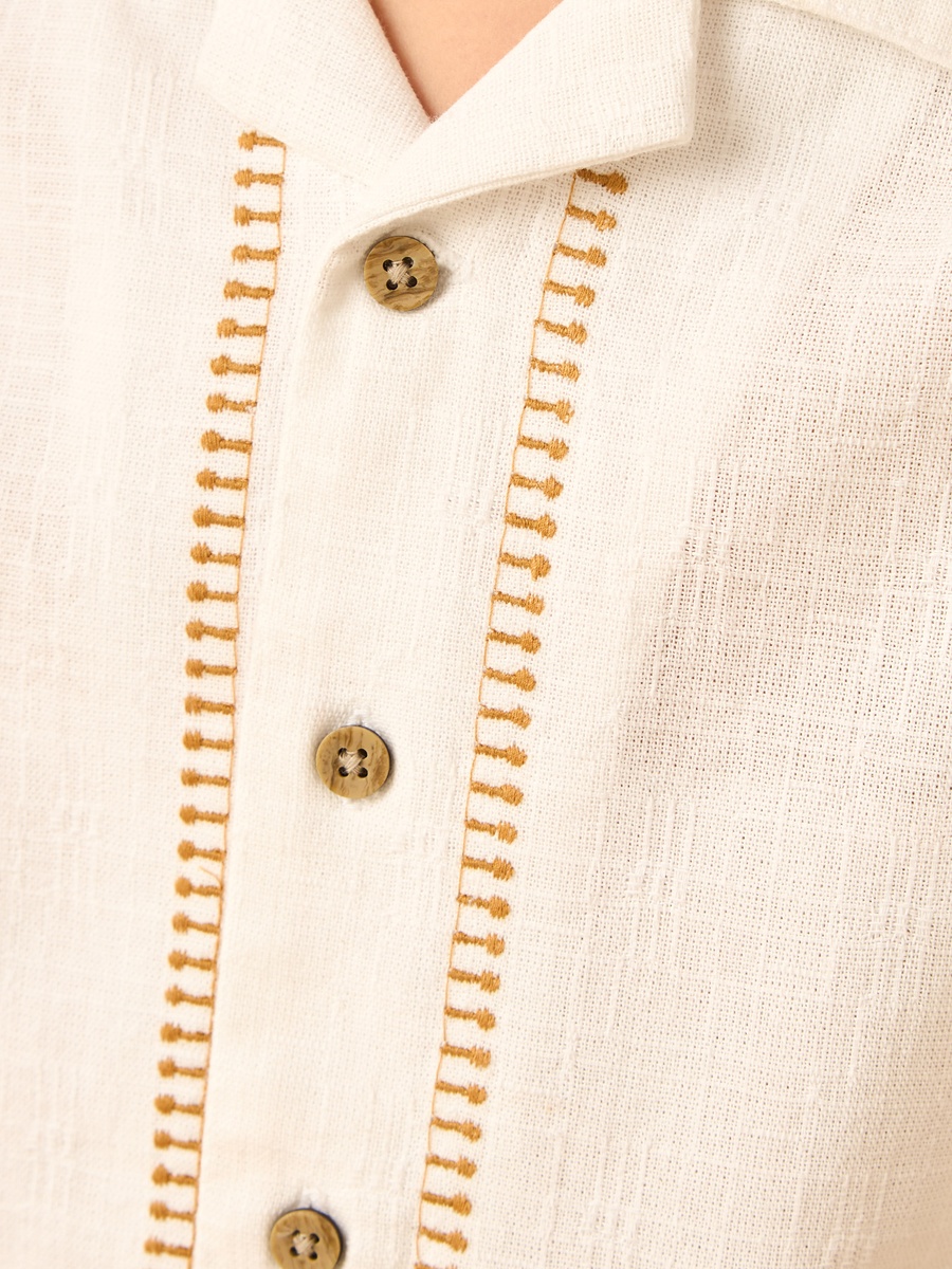 Embroidered Cotton Shirt