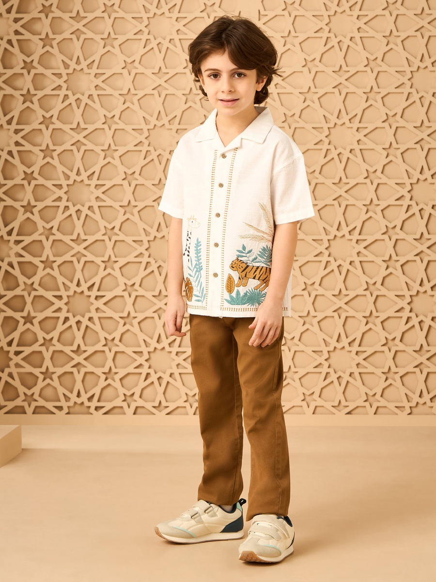 Embroidered Cotton Shirt