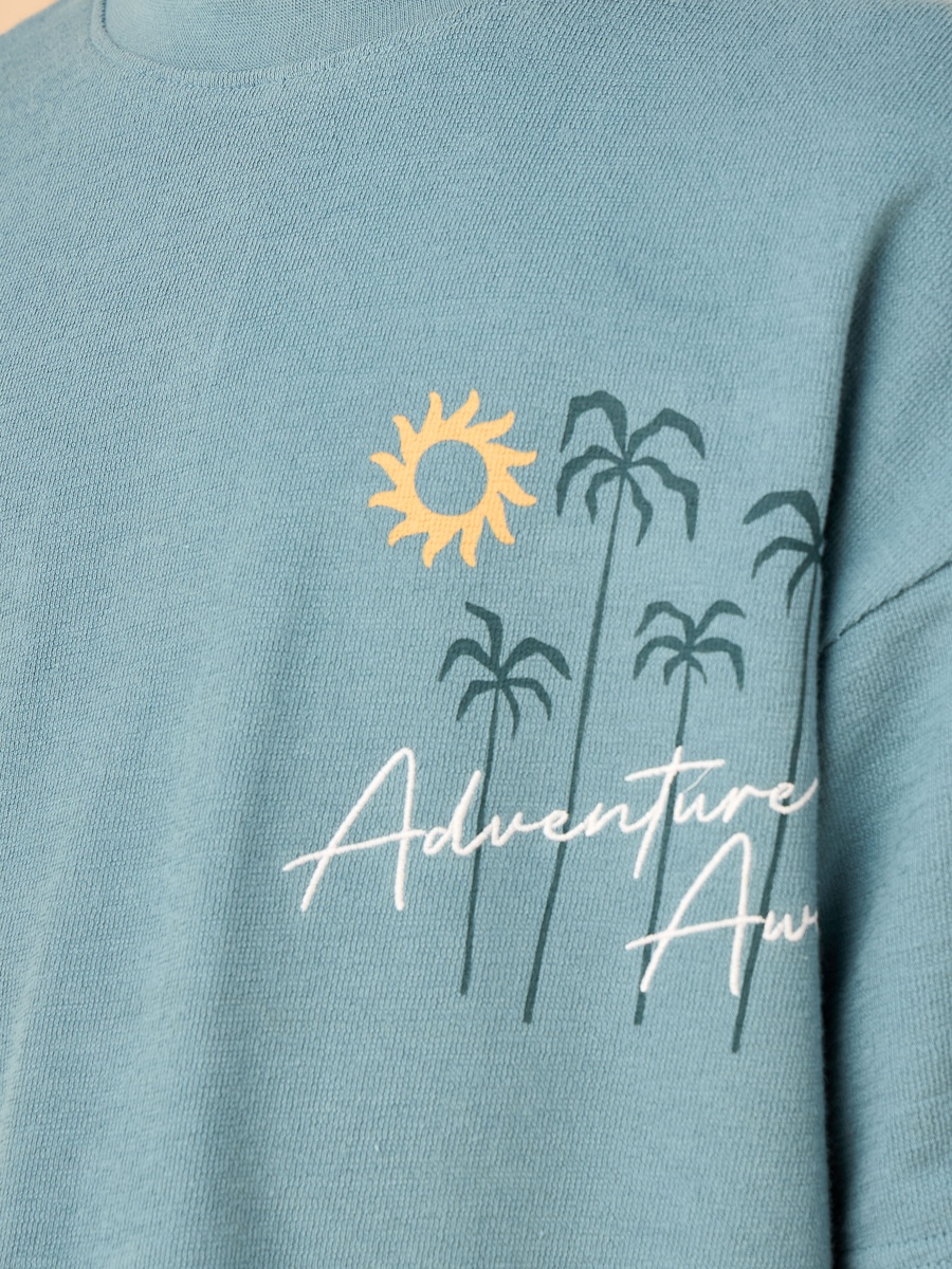 Embroidered Cotton T-Shirt and Shorts Set