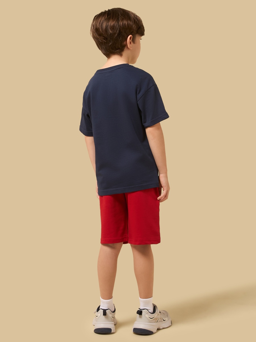 Spiderman Placement Printed T-Shirt and Shorts Set