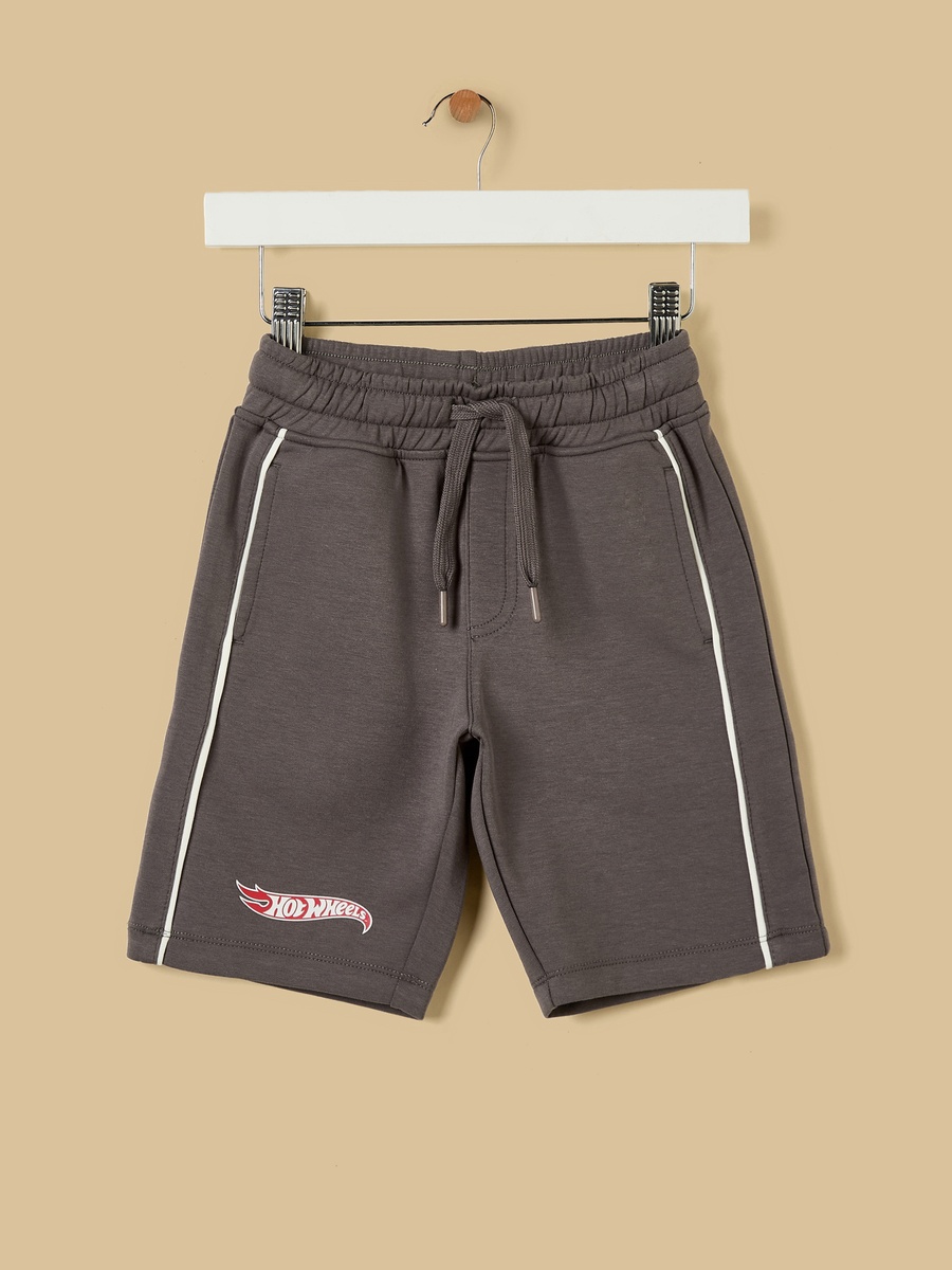 Hot Wheels Print T-Shirt and Shorts Set