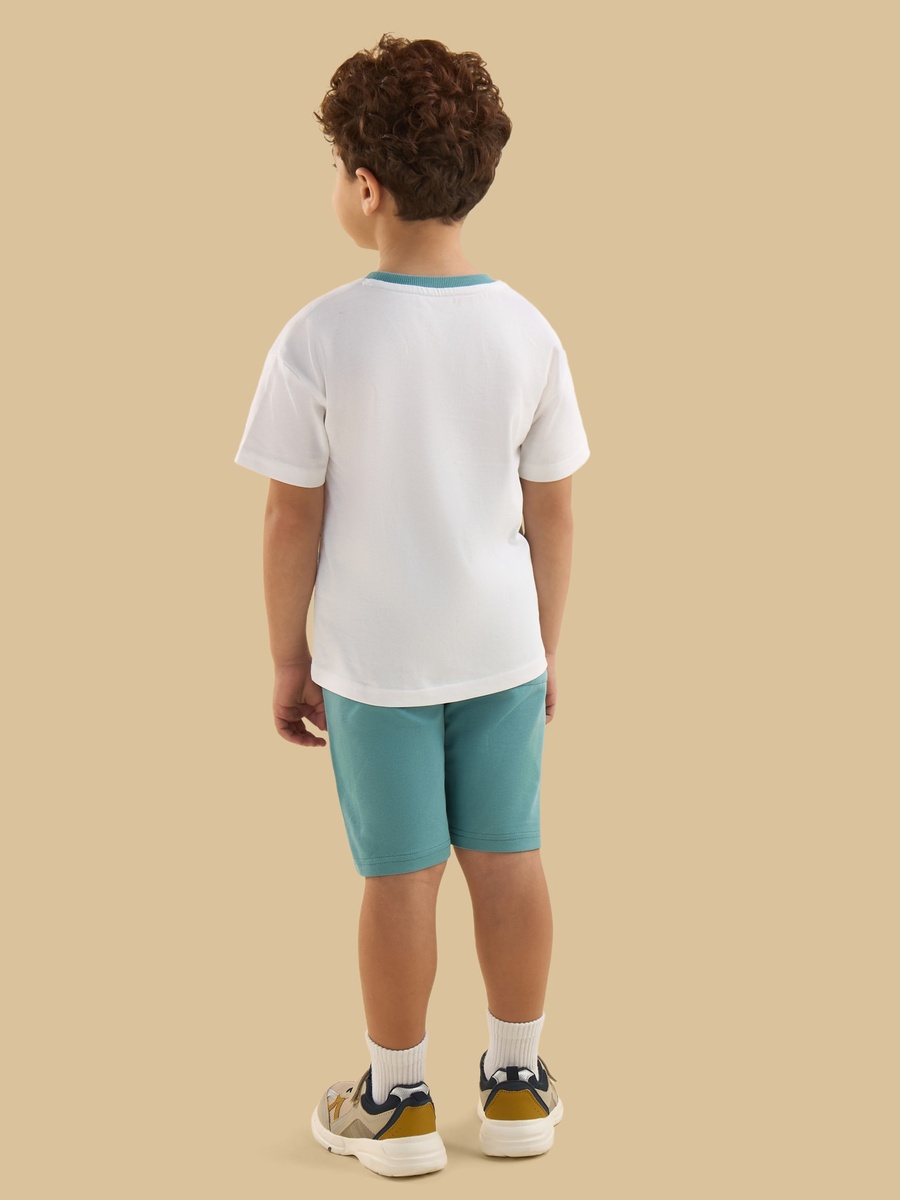 Mickey and Friends Print Cotton T-Shirt and Shorts Set