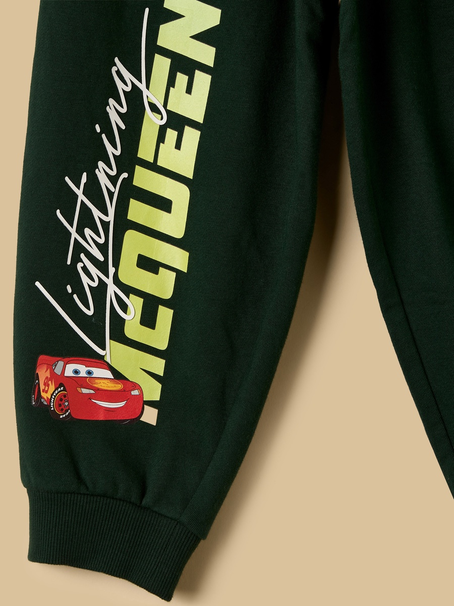 Lightning Mcqueen Print Hooded Sweatshirt and Joggers Set