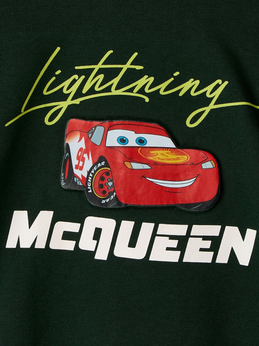 Lightning Mcqueen Print Hooded Sweatshirt and Joggers Set