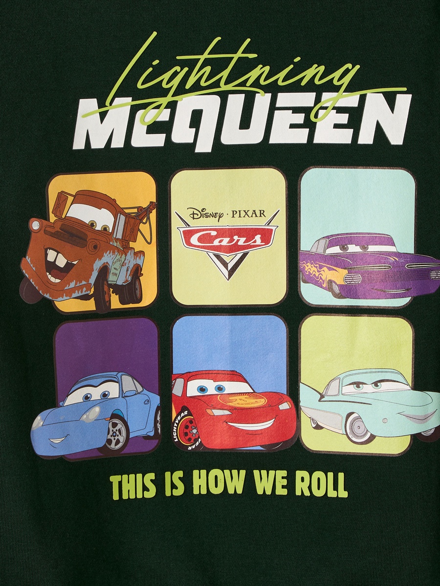 Lightning Mcqueen Print Hooded Sweatshirt and Joggers Set