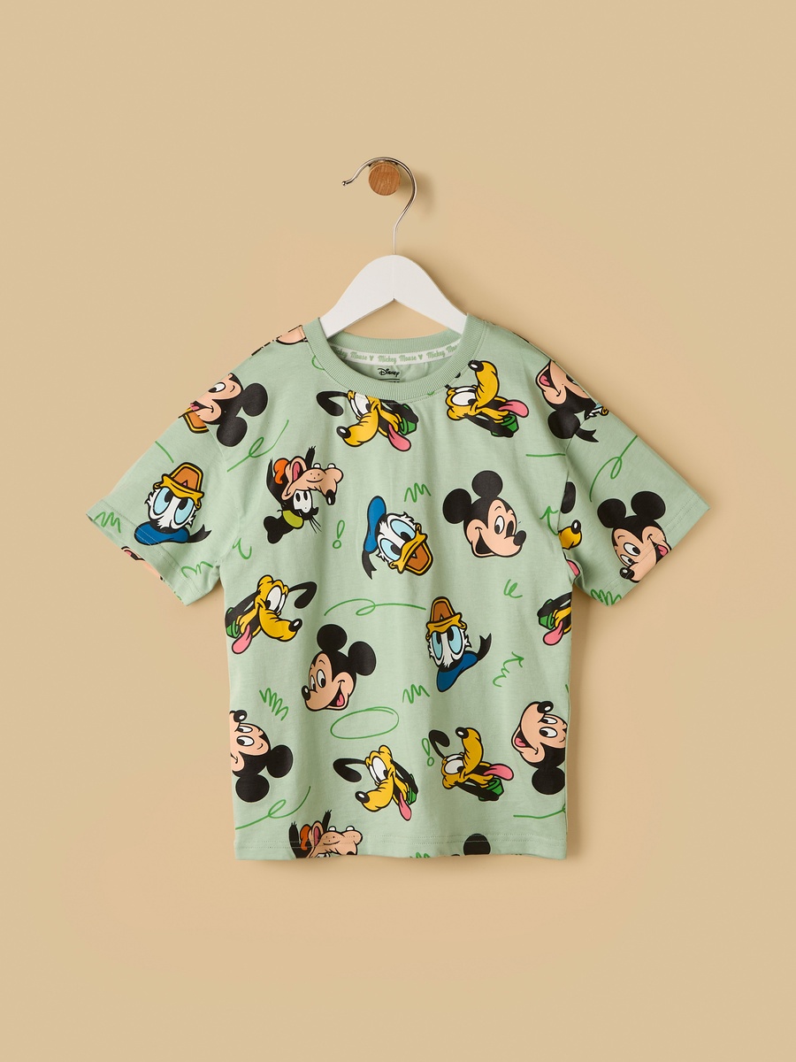 Mickey Mouse and Friends Print T-Shirt and Shorts Set