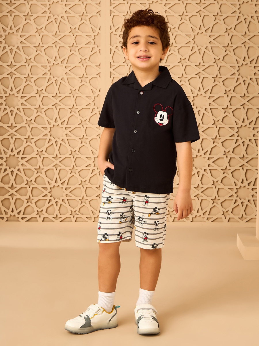 Mickey Mouse PrinT-Shirt and Shorts Set