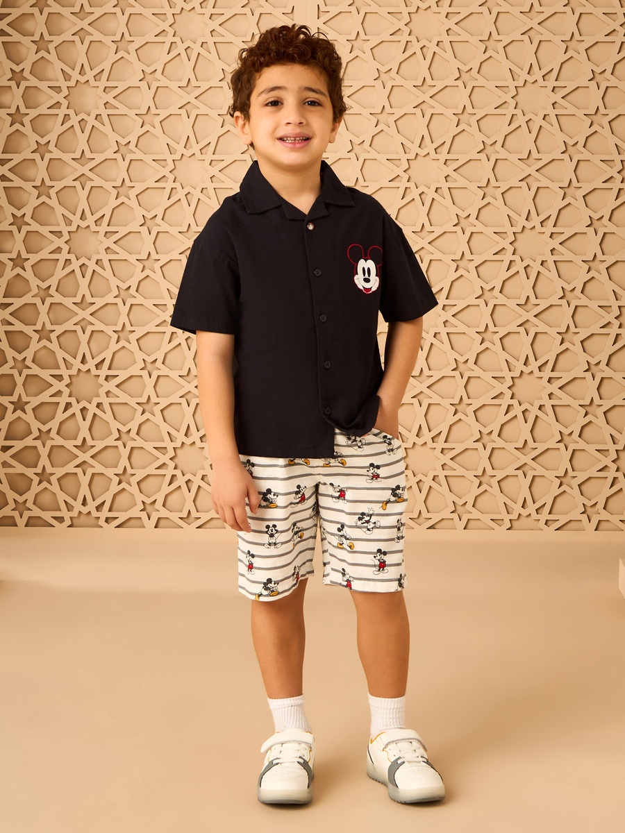 Mickey Mouse PrinT-Shirt and Shorts Set