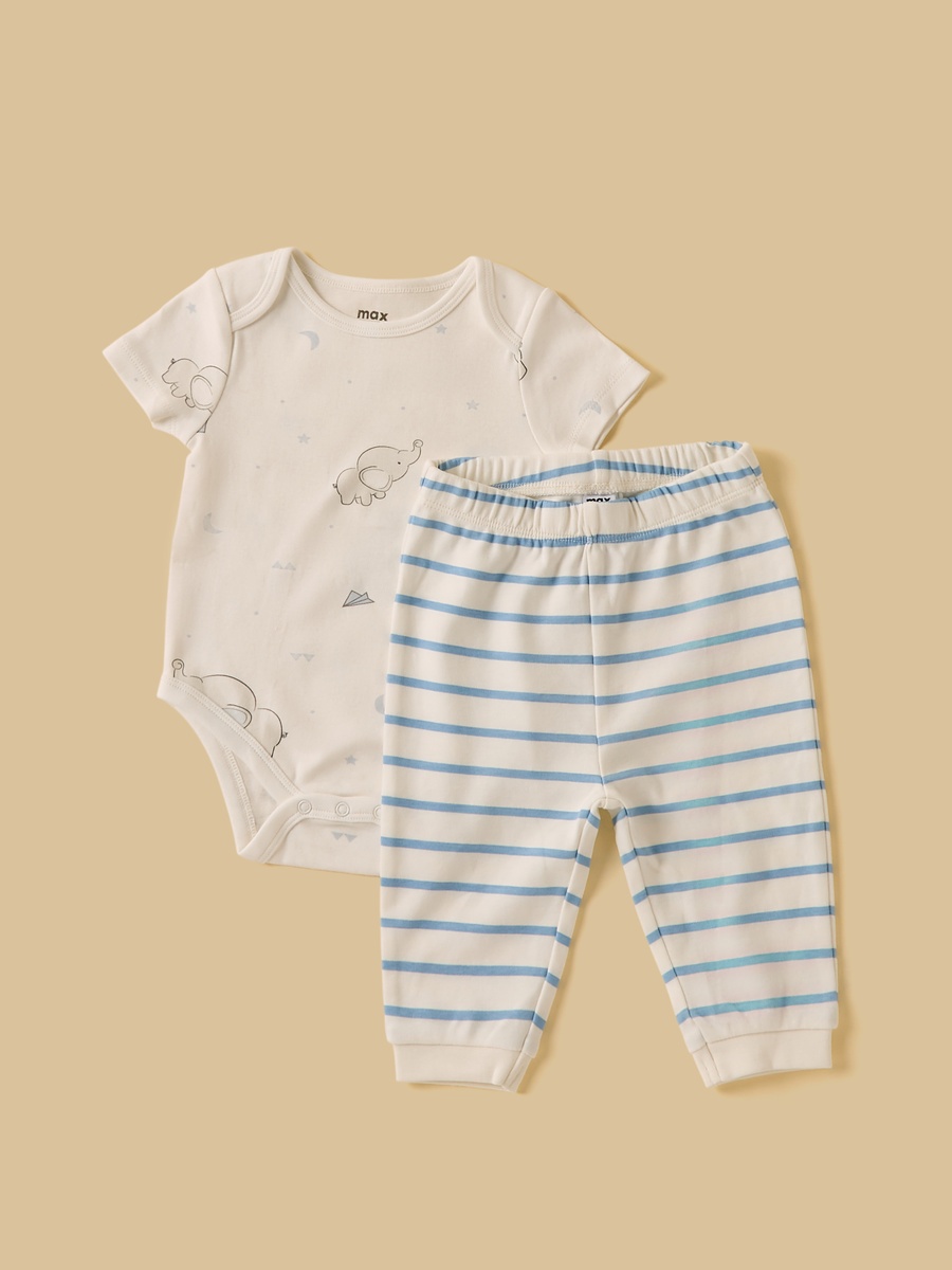Elephant Print 7-Piece Clothing Set