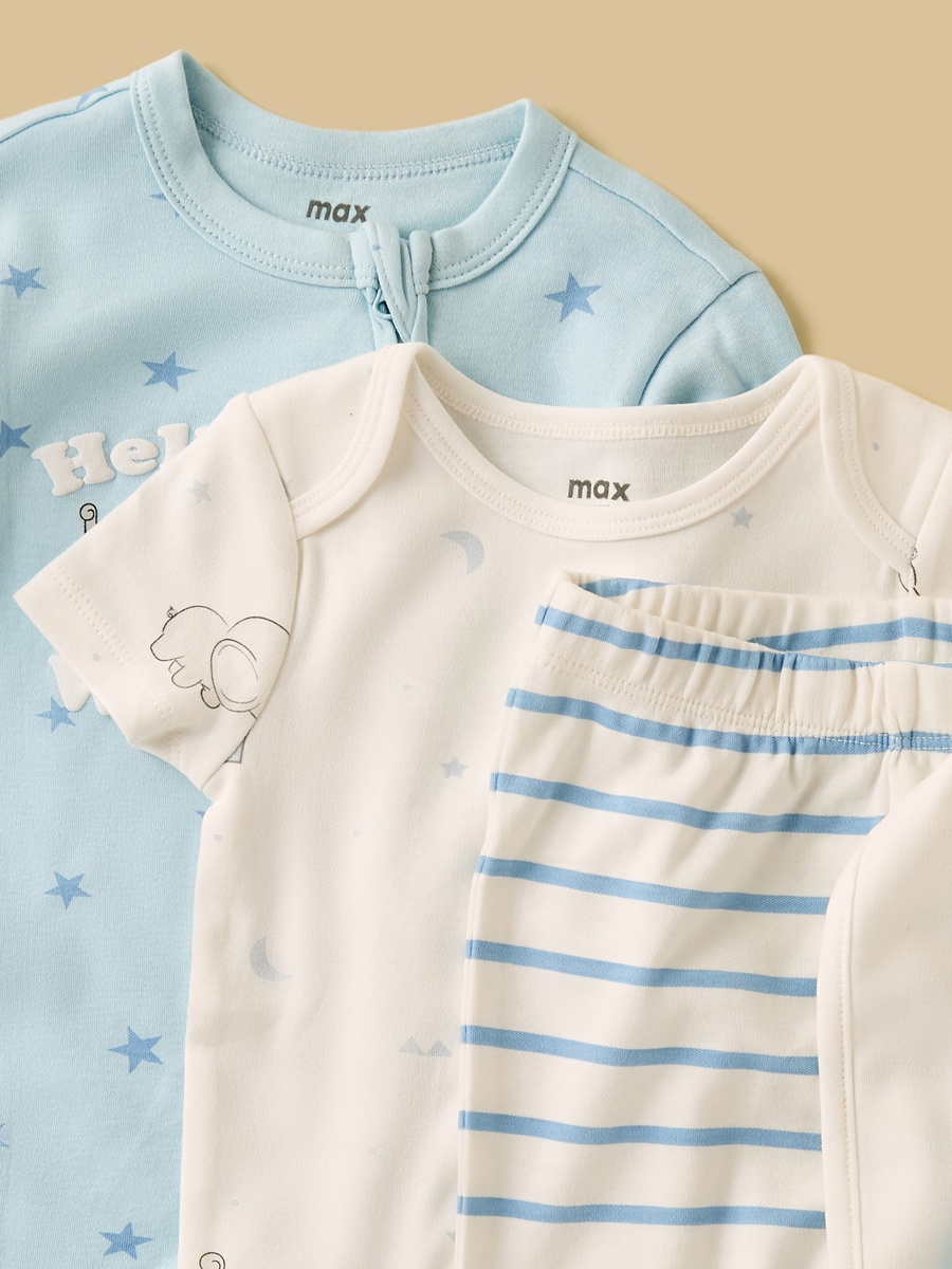 Elephant Print 7-Piece Clothing Set