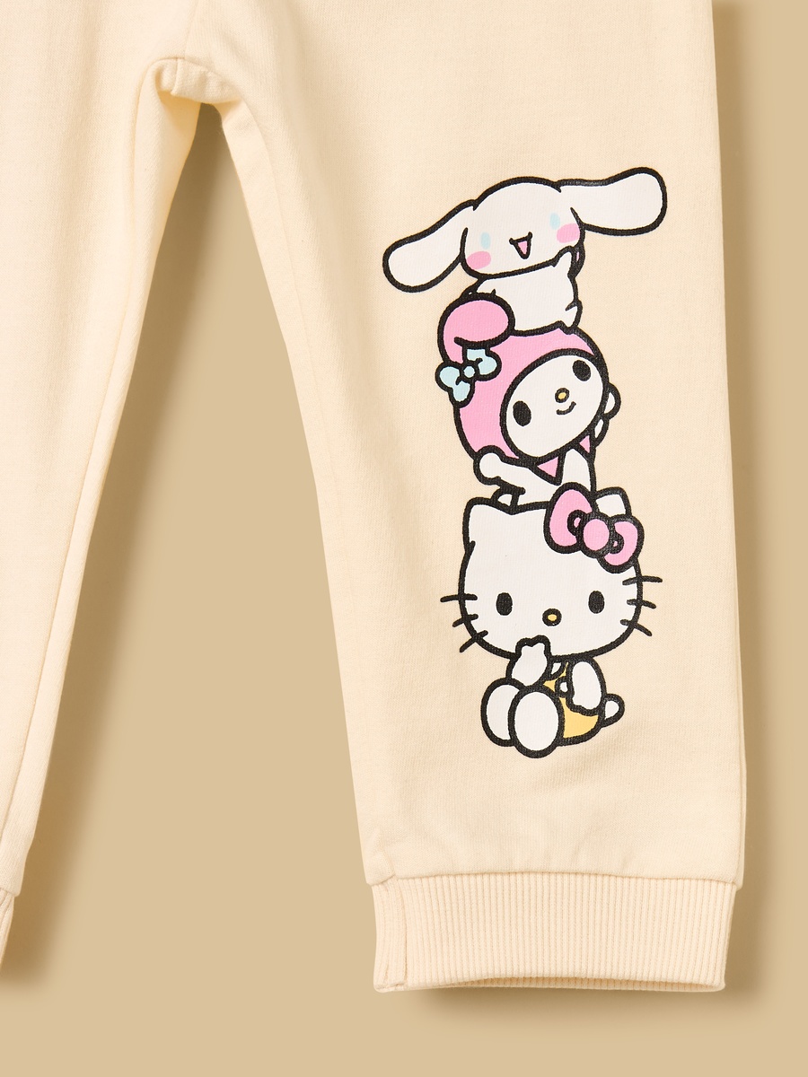 Hello Kitty and Friends Print Cotton Sweatshirt and Joggers Set