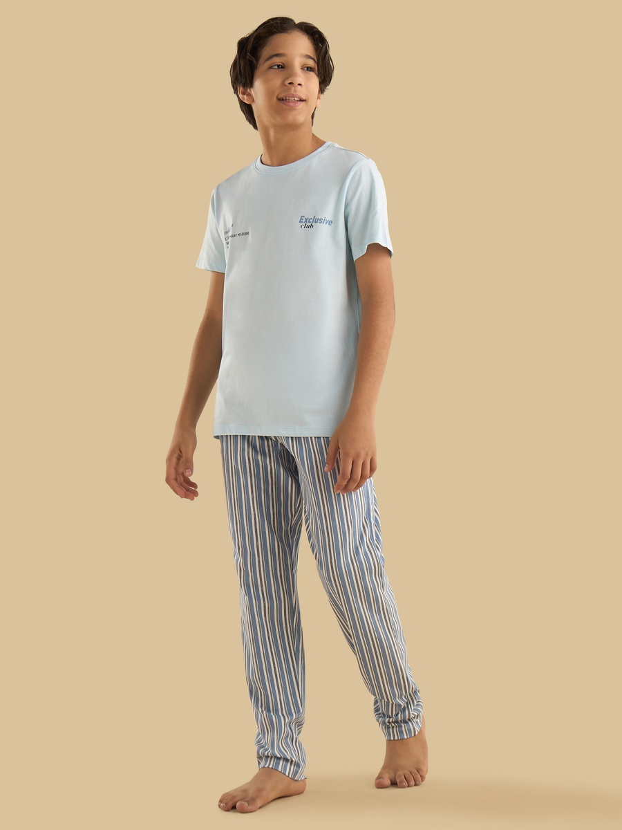 Striped Cotton Pyjama Set