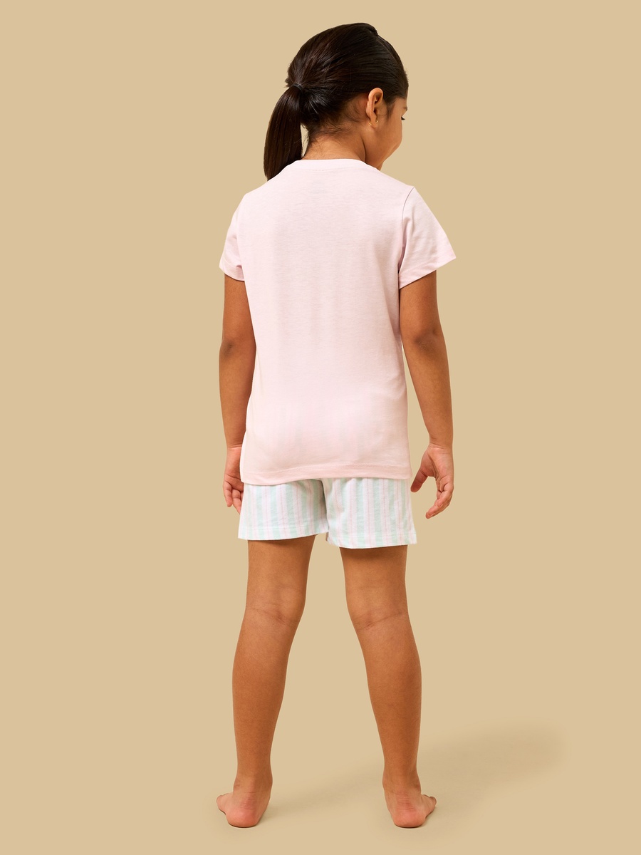 Pack of 2 - Stitch and Angel Print Cotton Pyjama Set
