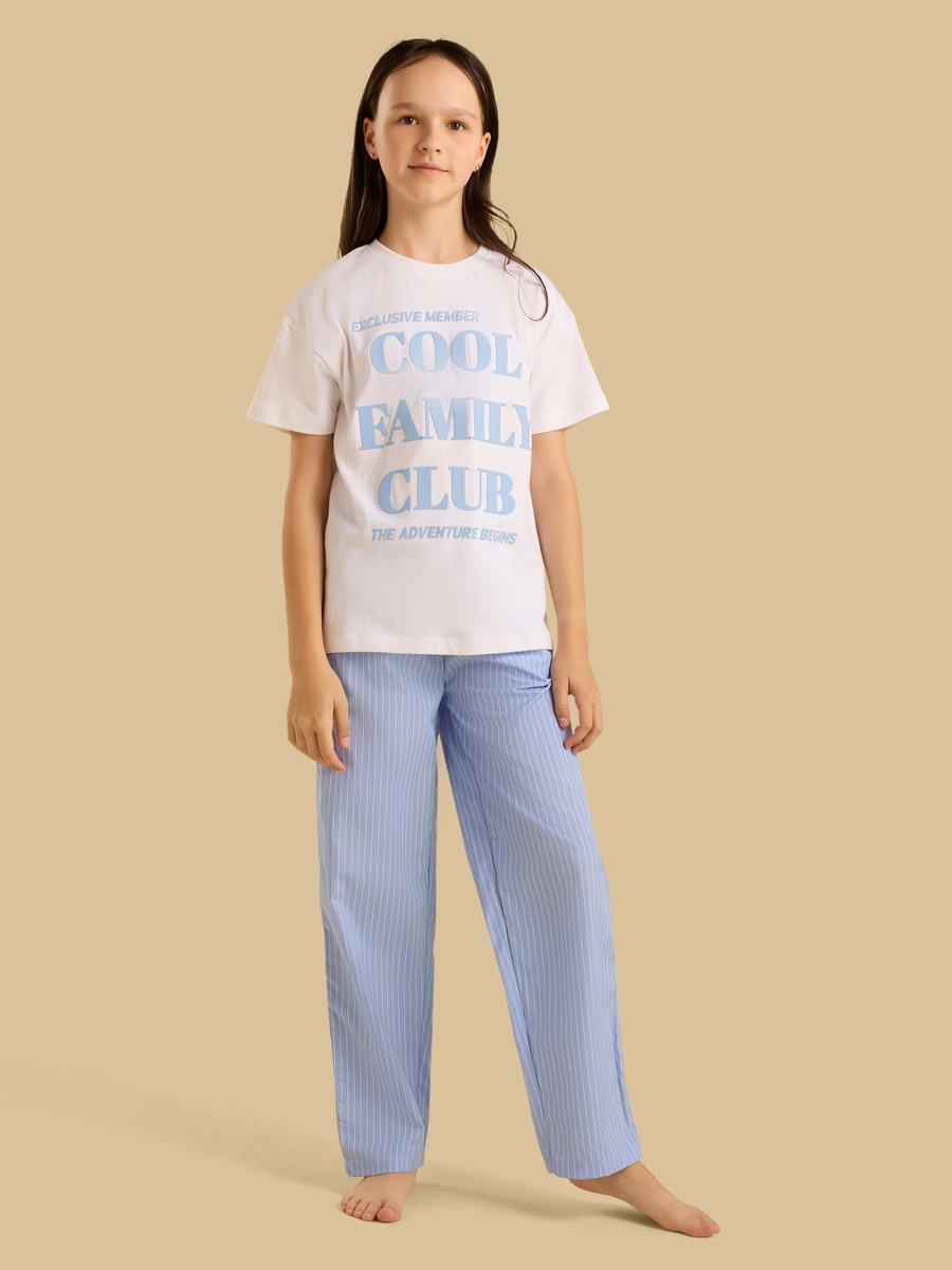 Striped Cotton Pyjama Set