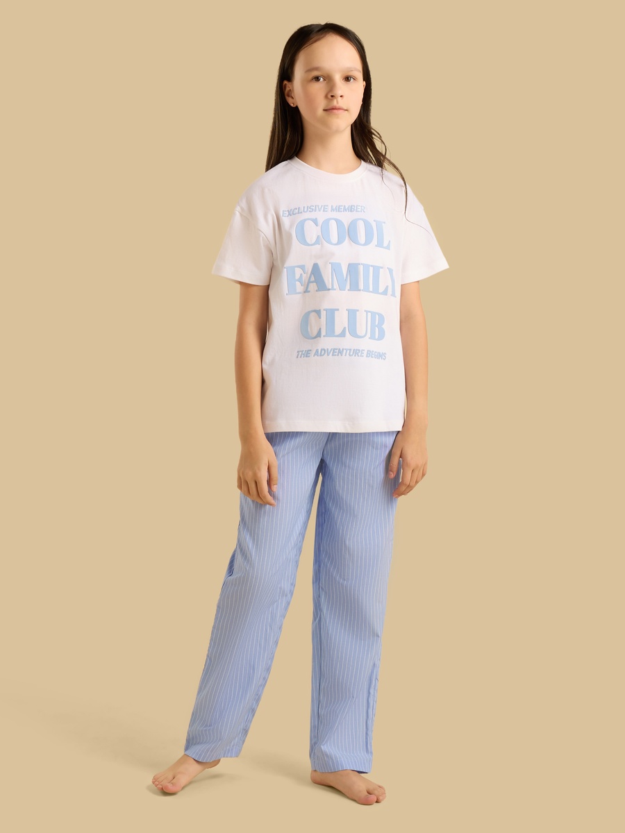 Striped Cotton Pyjama Set