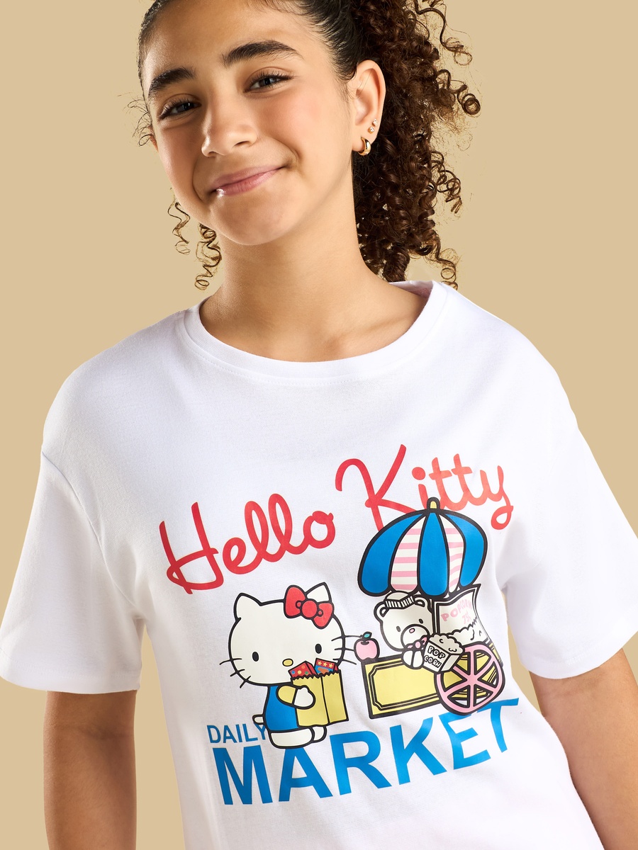 Hello Kitty Print Pyjama Set