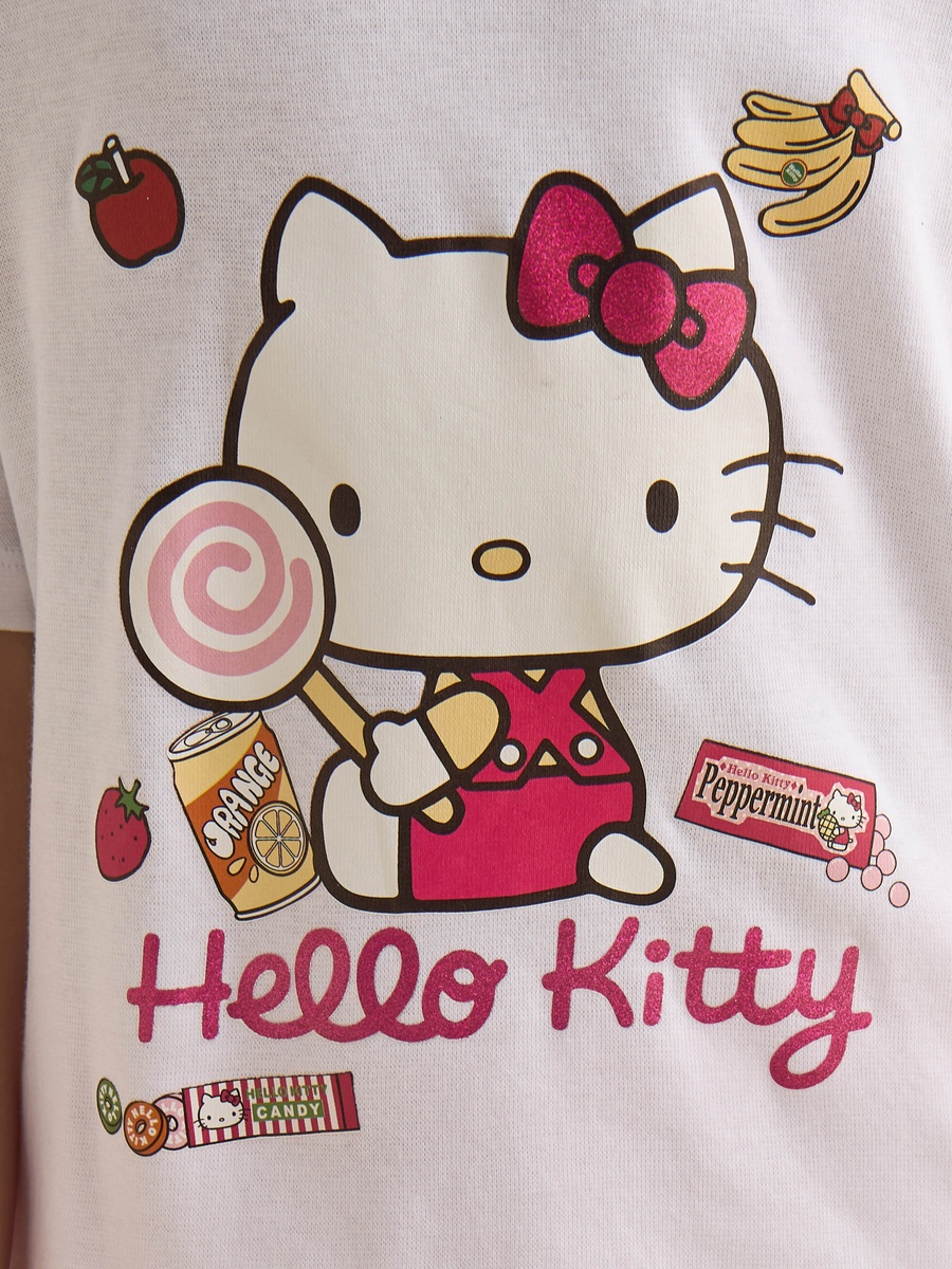 Hello Kitty Print Pyjama Set