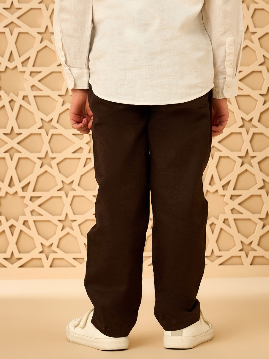 Linen Blend Pull-On Pants