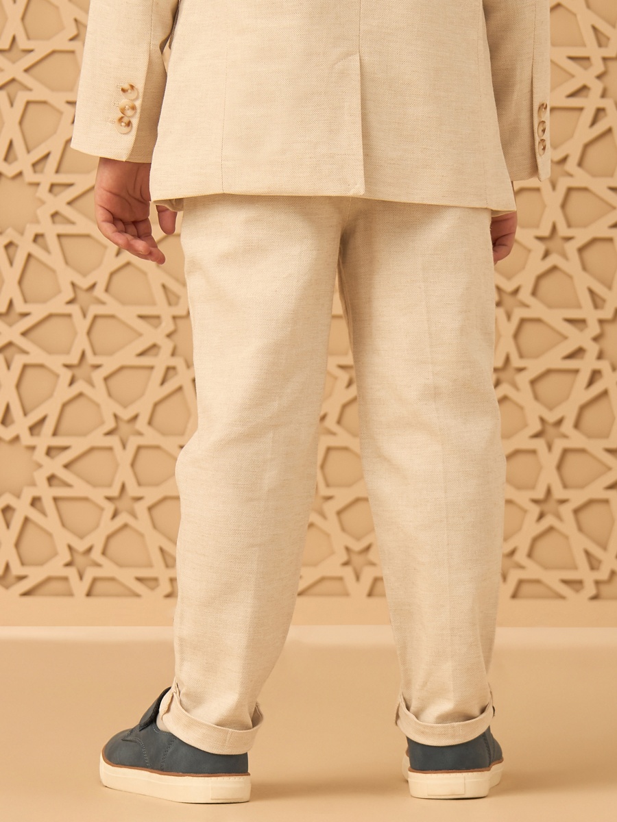 Textured Pants with Belt