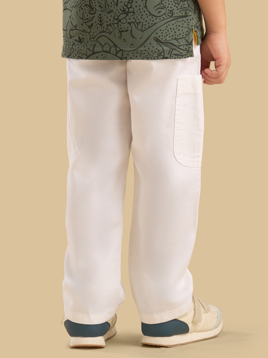 Pull-On Cotton Cargo Pants