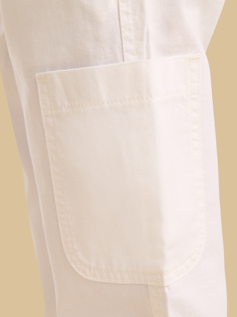Pull-On Cotton Cargo Pants