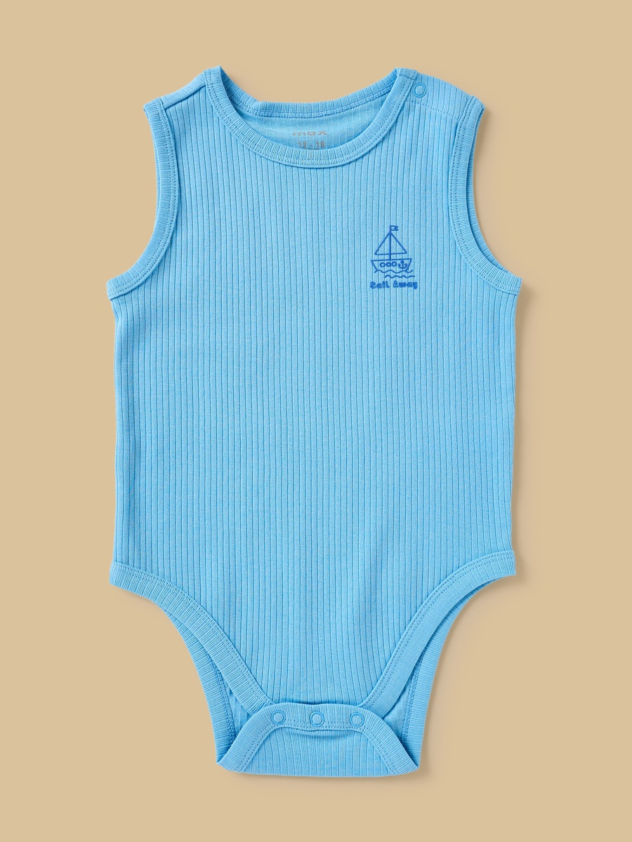 Pack Of 3 Sleeveless Transport Print Bodysuit