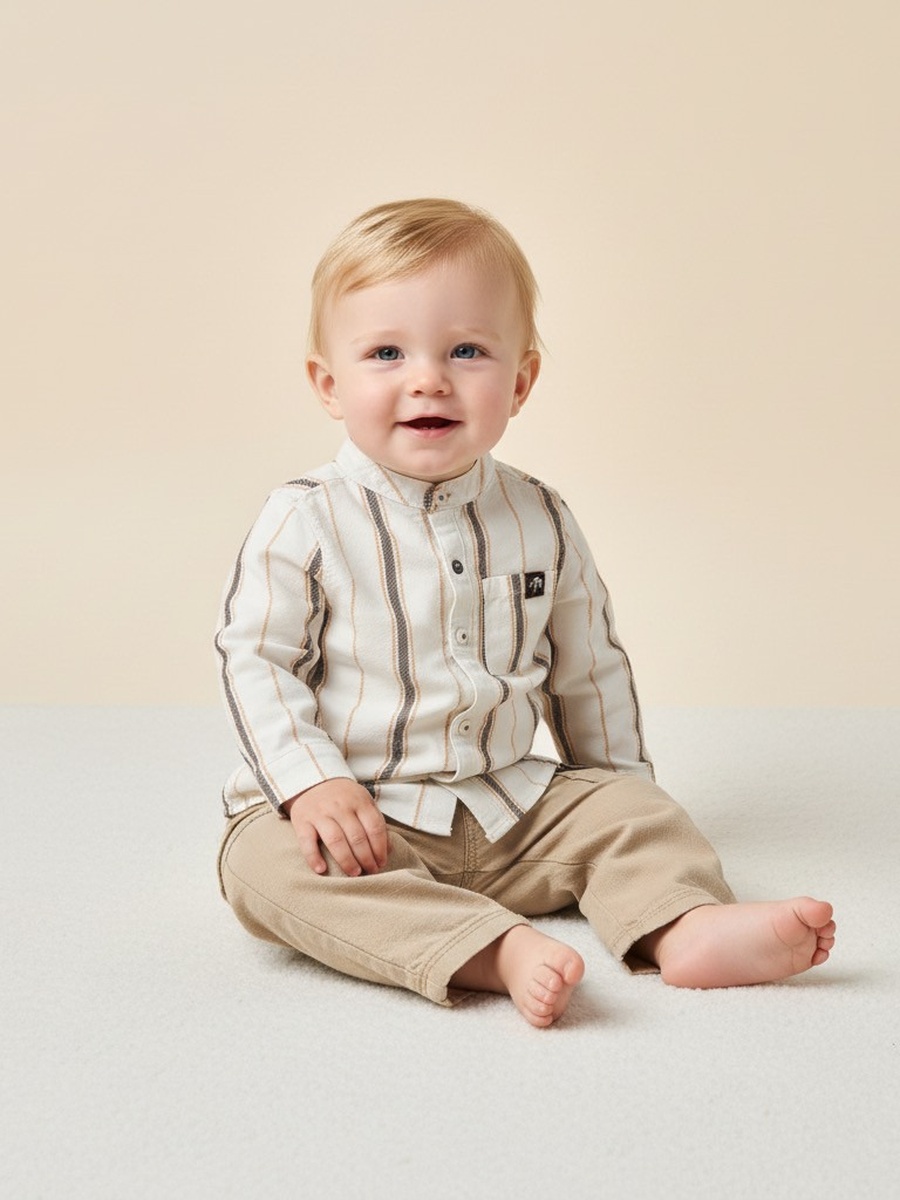 Striped Shirt with Bodysuit and Pants