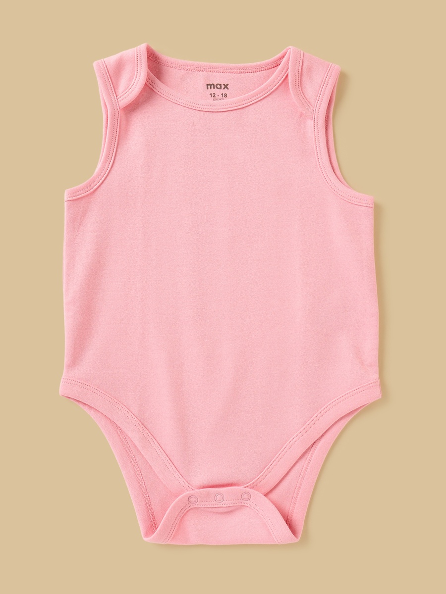 Pack of 5 - Assorted Cotton Sleeveless Bodysuit