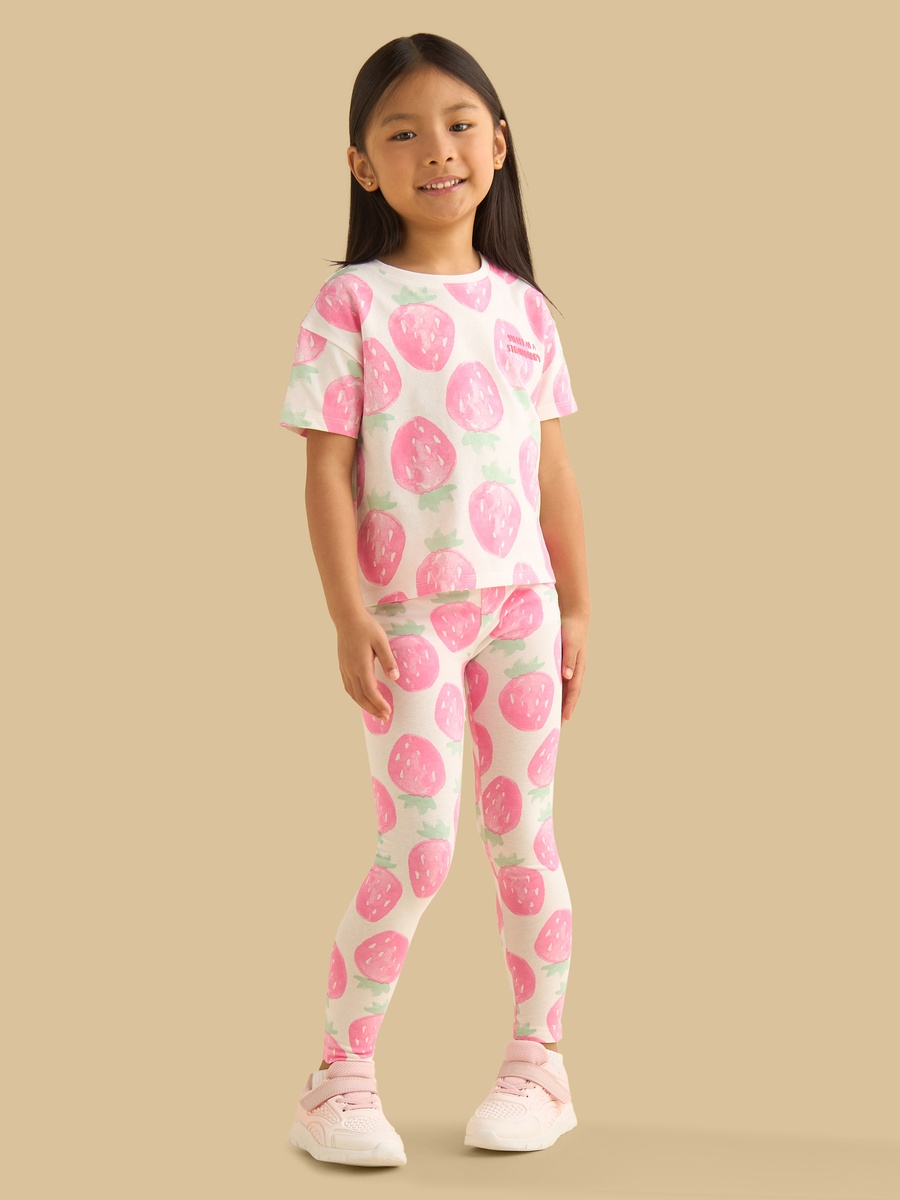 Strawberry Print Leggings