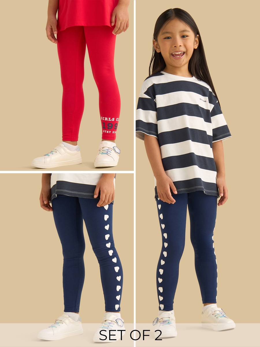 Pack of 2 - Printed Leggings