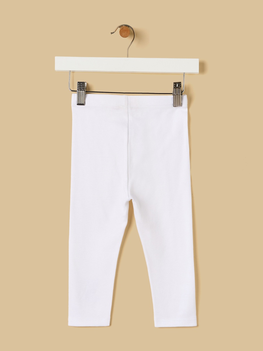 Slogan Print Cotton Leggings