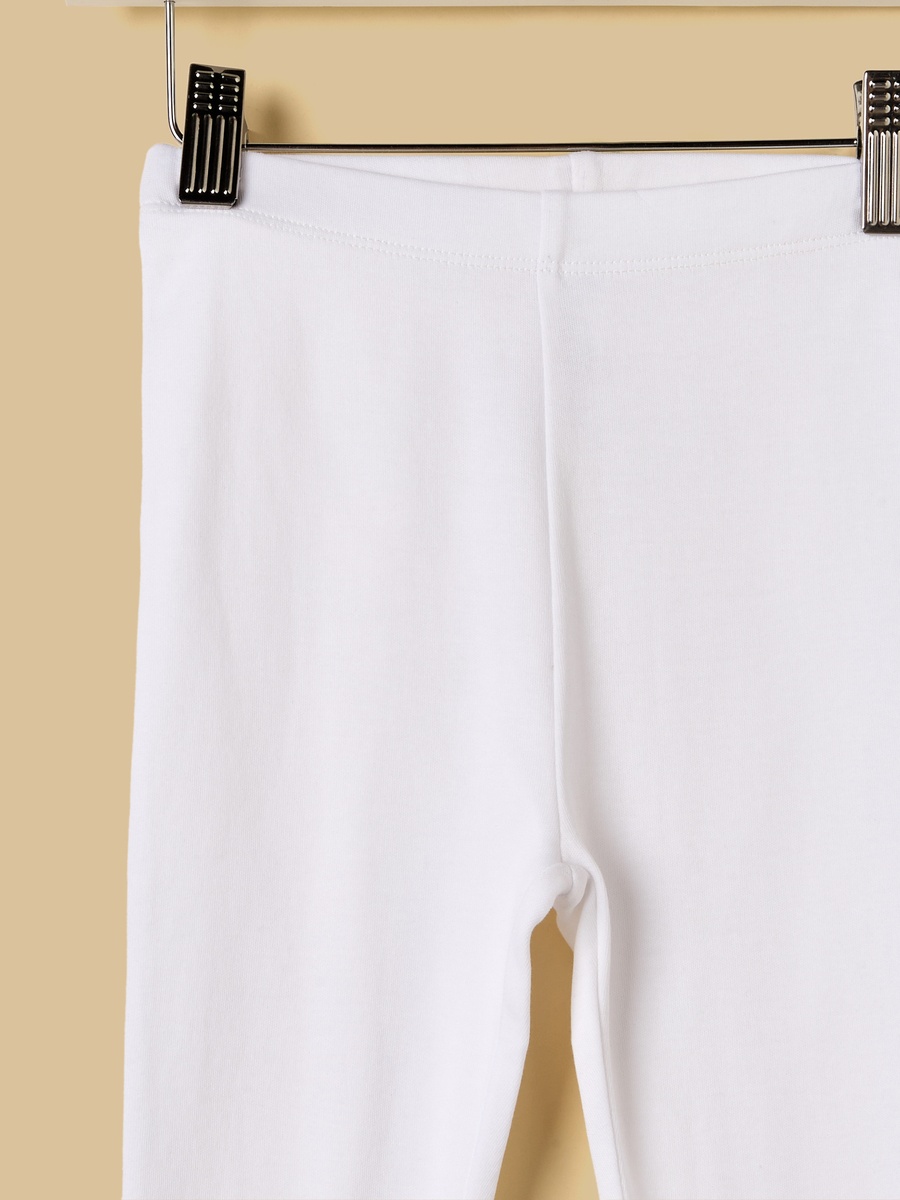Slogan Print Cotton Leggings