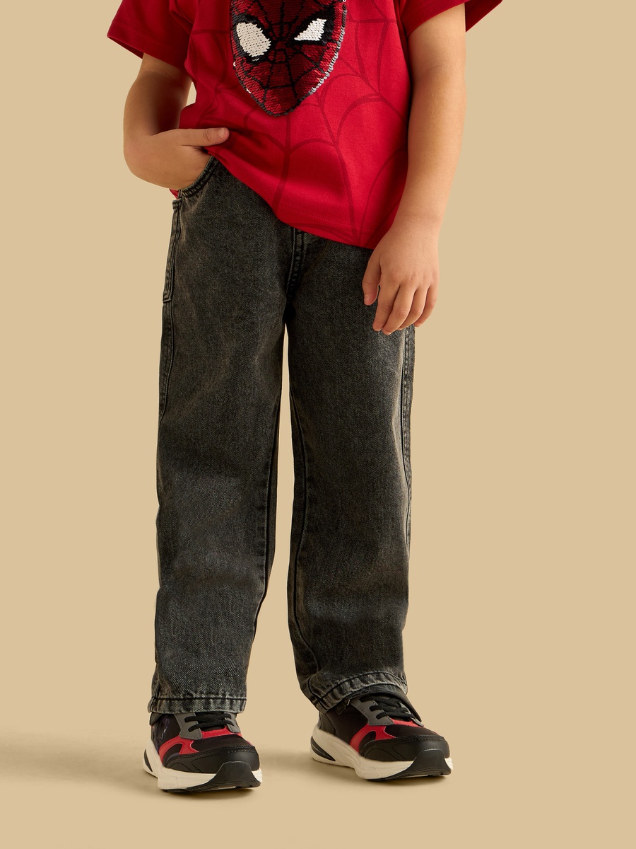 Balloon Fit Pull-On Jeans