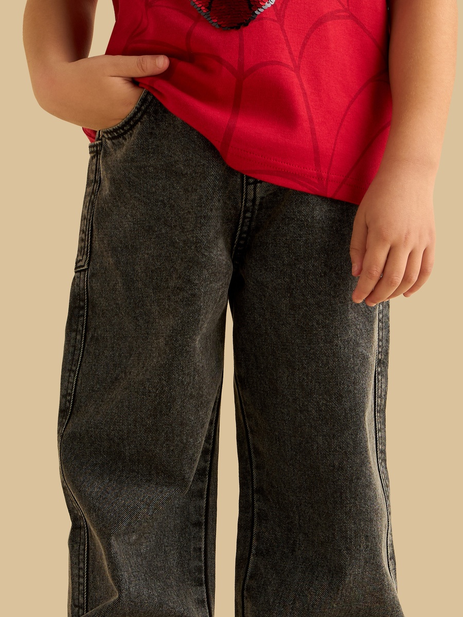 Balloon Fit Pull-On Jeans