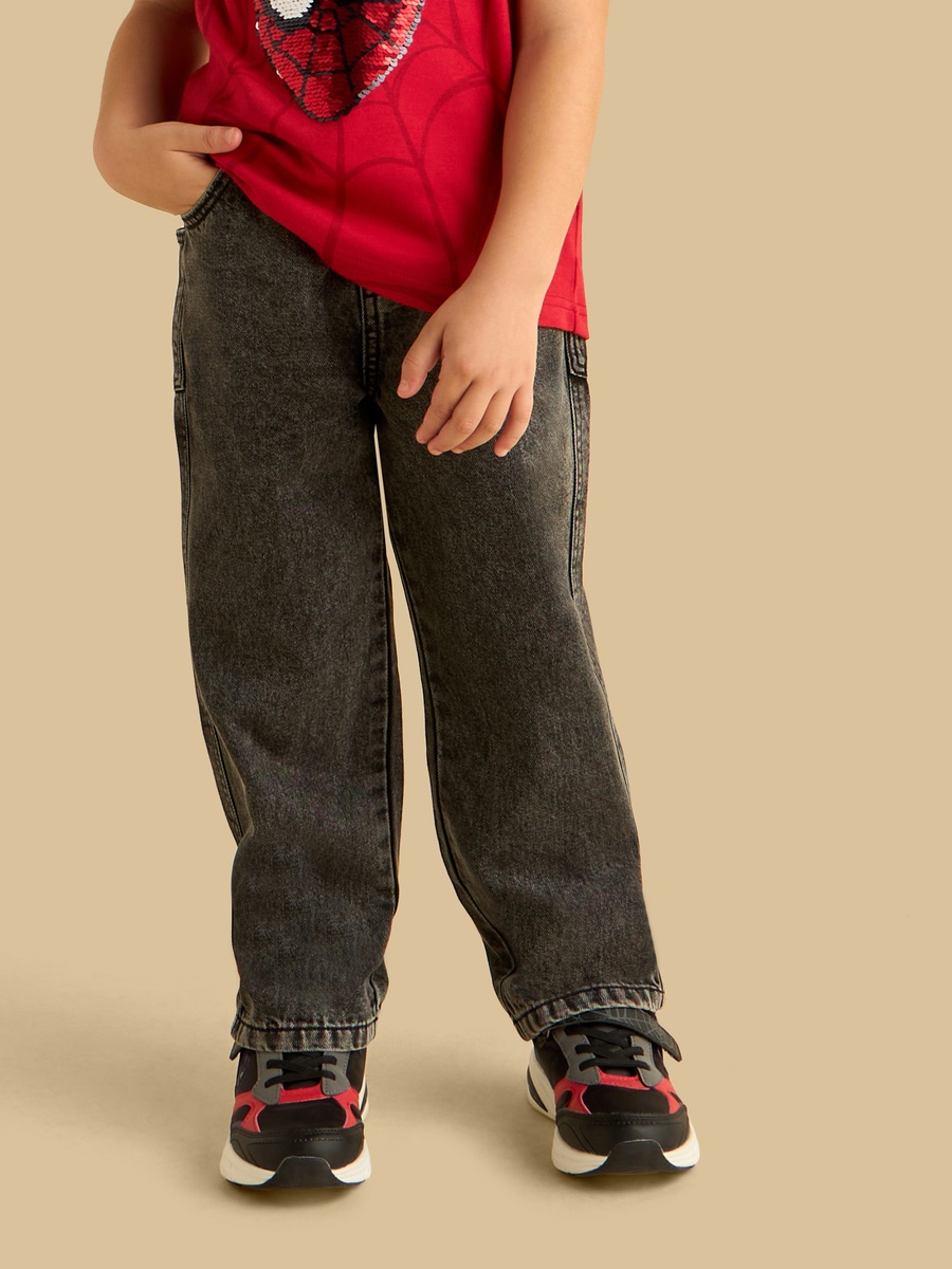 Balloon Fit Pull-On Jeans