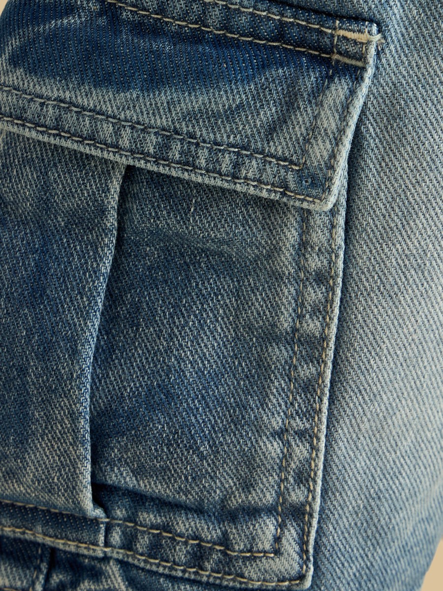 Denim Cargo Shorts