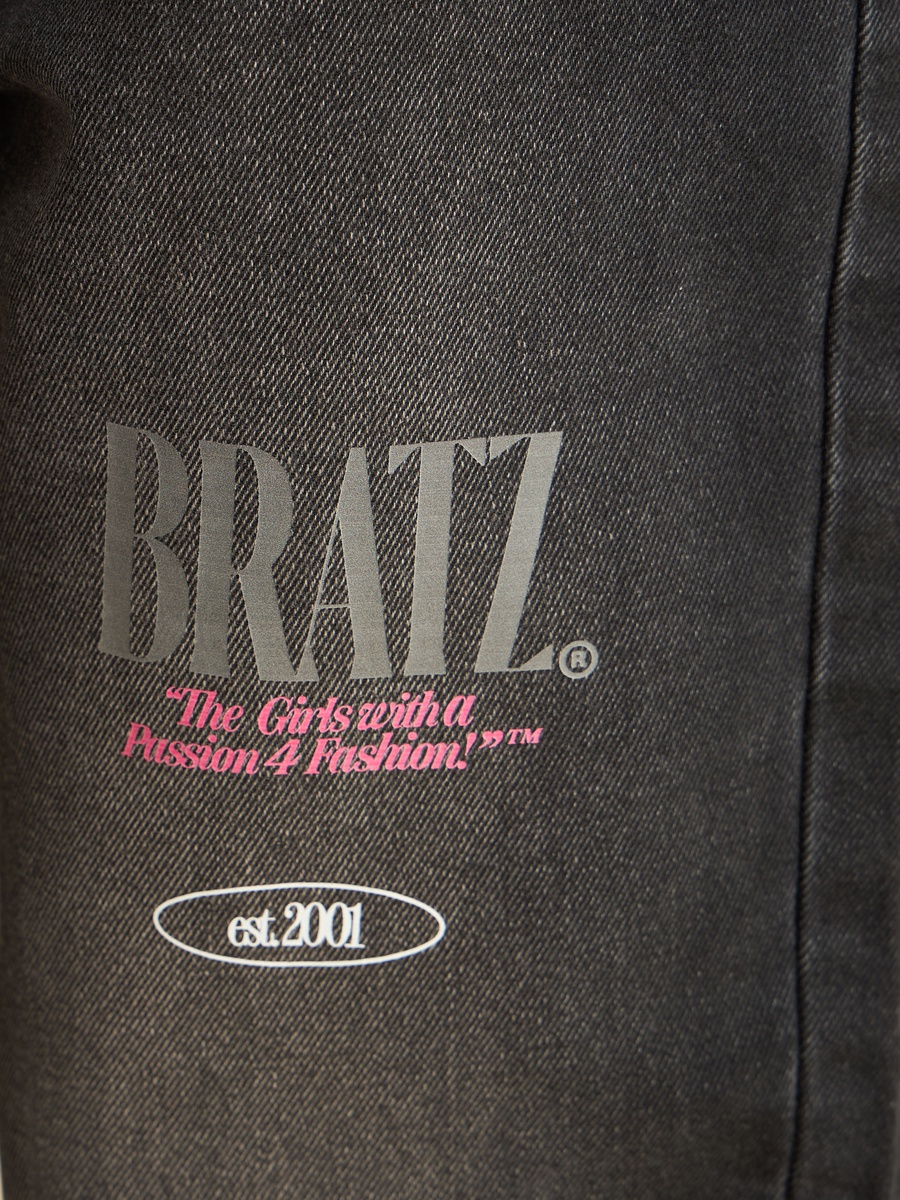 بنطال جينز قصة باريل بطبعة براتز