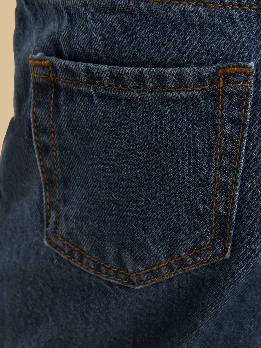 Wide Leg Cotton Jeans