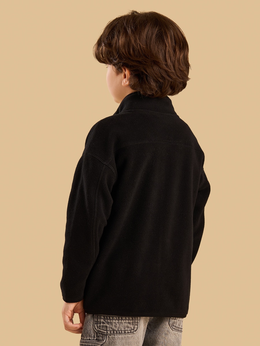 Zip Through Cotton Fleece Jacket
