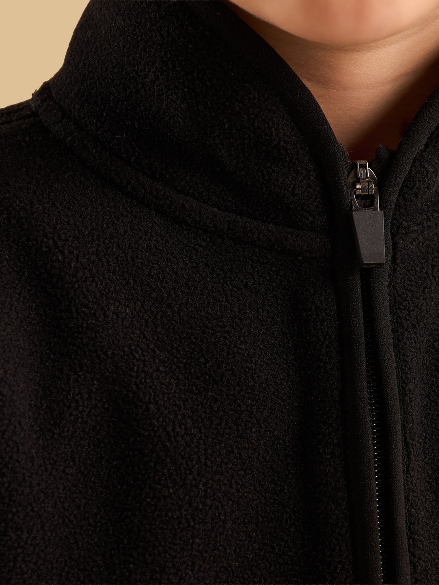 Zip Through Cotton Fleece Jacket