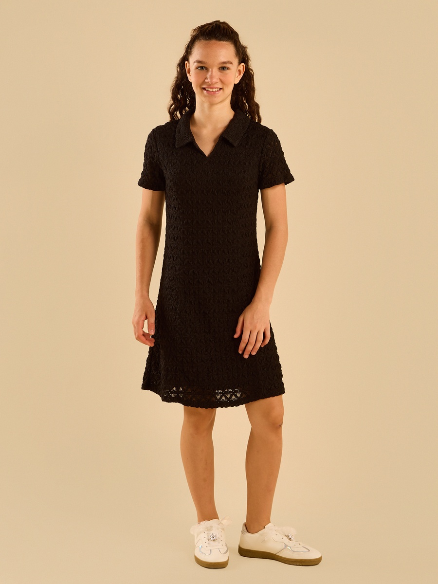 Textured A-Line Dress