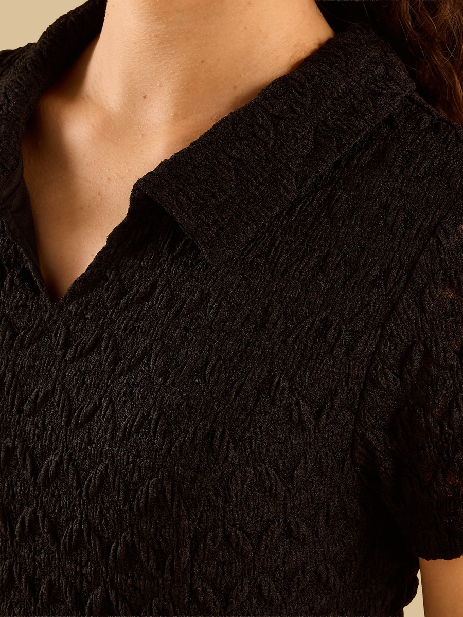 Textured A-Line Dress