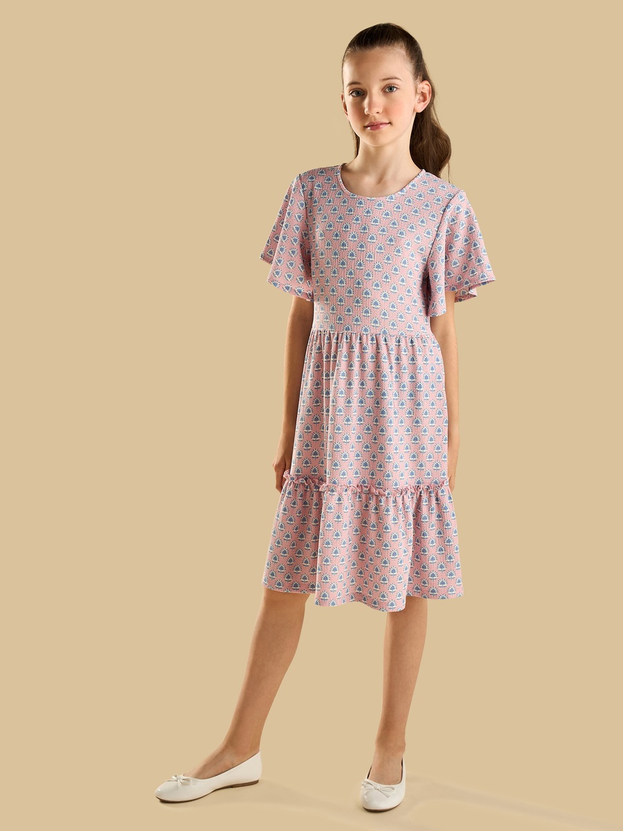 Printed Tiered Dress