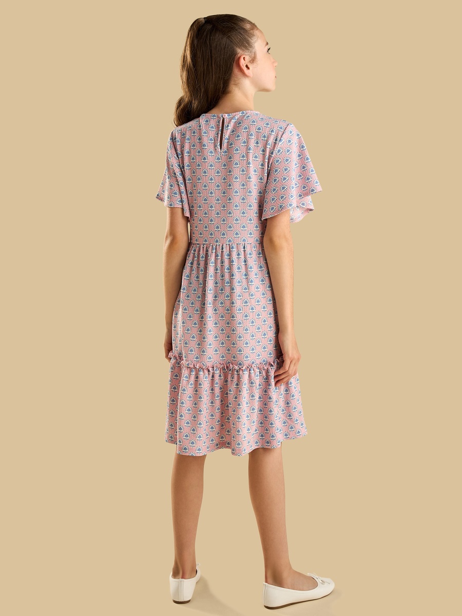 Printed Tiered Dress
