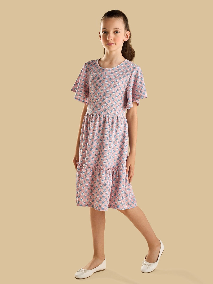 Printed Tiered Dress
