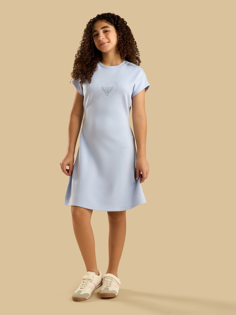 Emily In Paris Shift Dress With A Cropped Overlay Top
