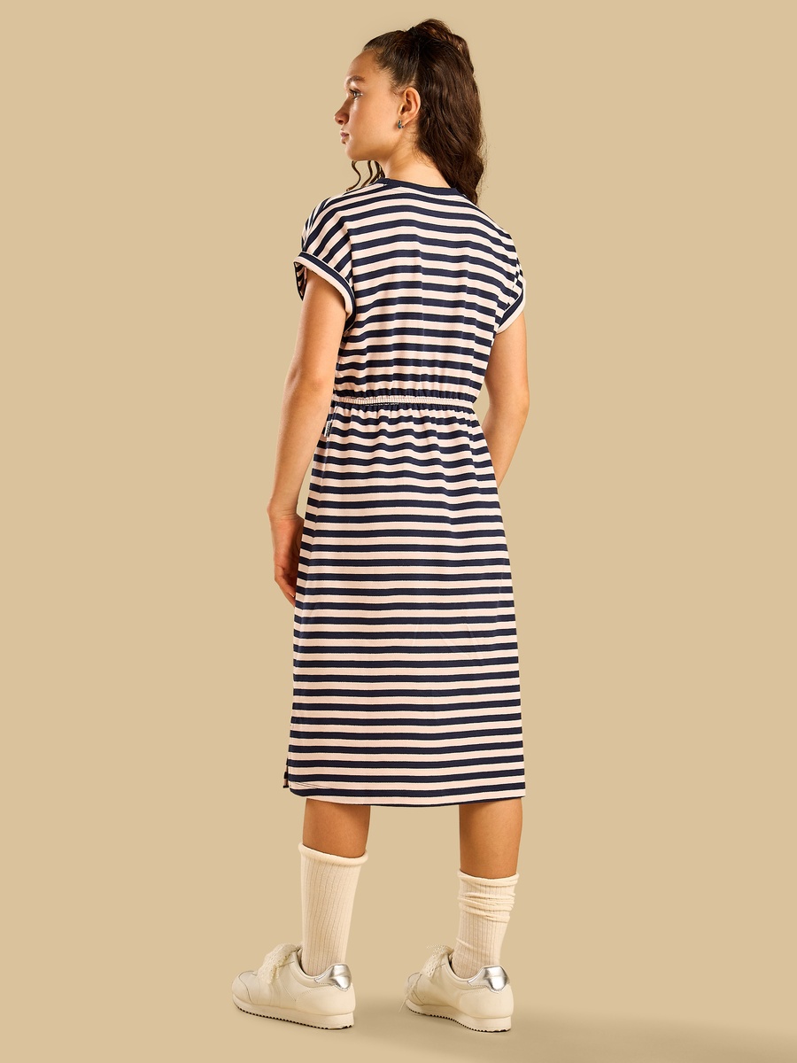 Cotton Hello Kitty and Friends Print Side Slit Longline Dress