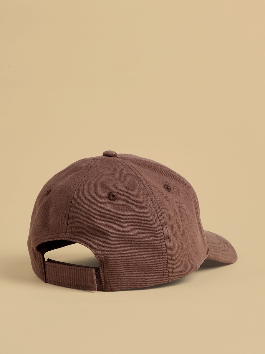 Embroidered Cap with Hook and Loop Strap Closure