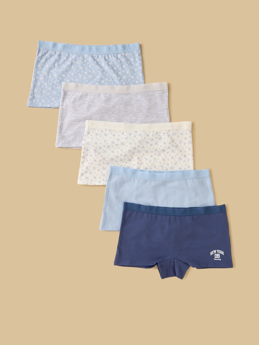 Pack of 5 - Assorted Boyshort Briefs