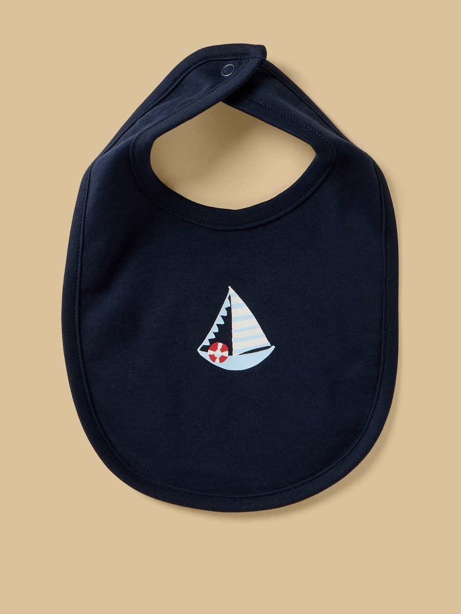 Pack of 3 - Yatch Print Bib